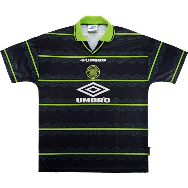 Camiseta Celtic Replica Segunda Ropa Retro 1998 1999 Verde